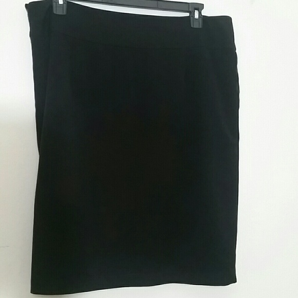 Skirt black lined straight pencil dressy lined zip - Picture 4 of 6